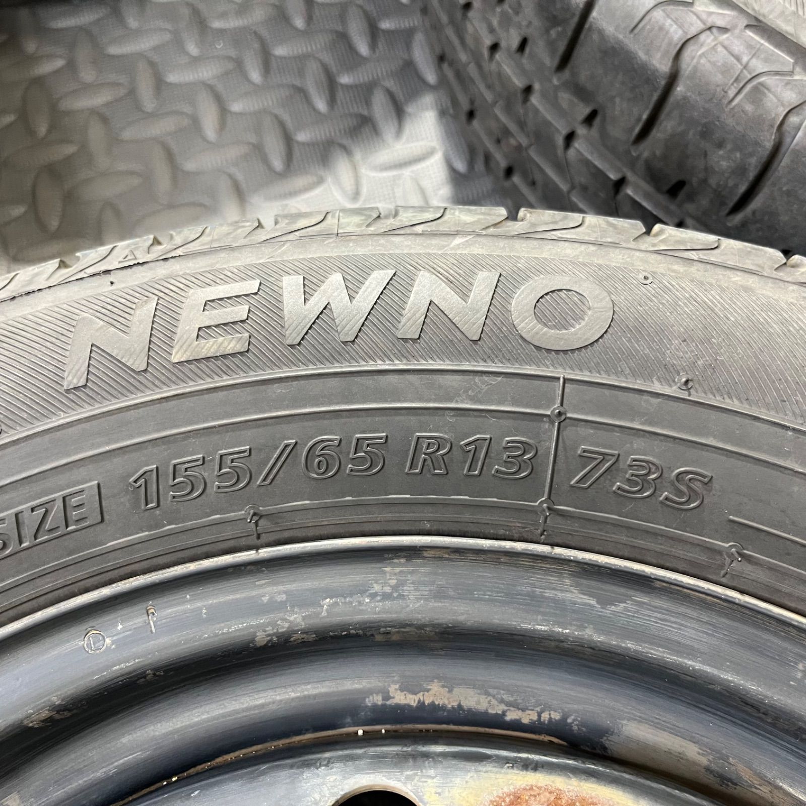23年製 155/65R13 ブリヂストン ニューノ ホンダスチールホイール