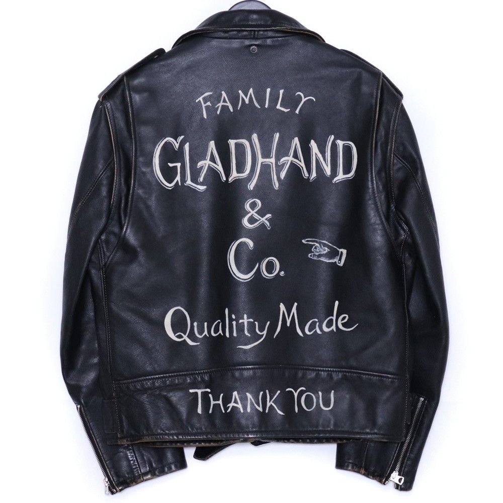 GLAD HAND × SCHOTT ONE STAR RIDERS GLAD POSTALS Lサイズ ブラック