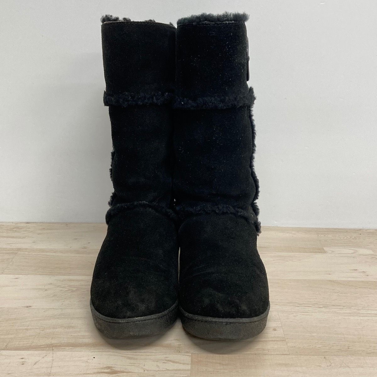 トリーバーチ ムートンブーツ 7 (24cm相当) ブラック AMELIE SHEARLING