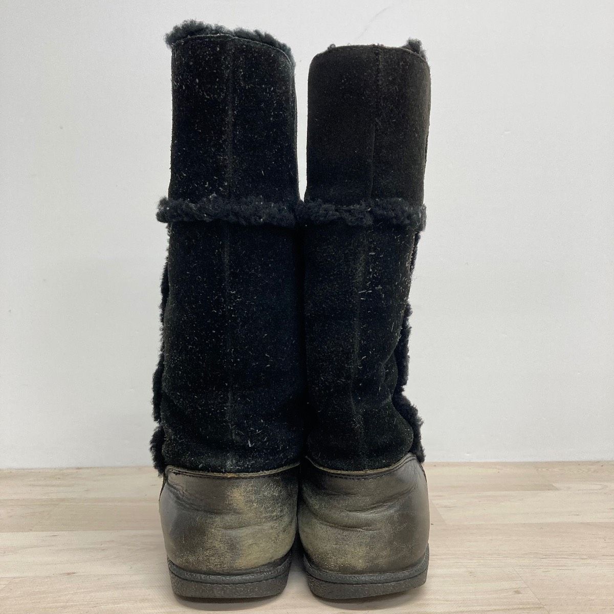 トリーバーチ ムートンブーツ 7 (24cm相当) ブラック AMELIE SHEARLING
