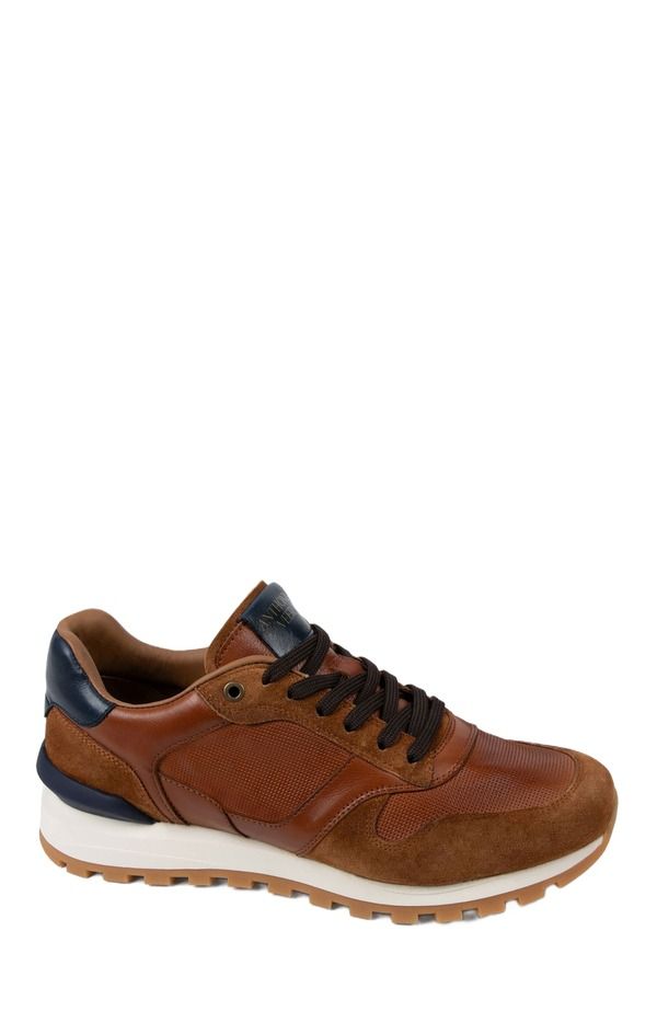 アンソニー ヴィア メンズ シューズ スニーカー Anthony Veer Edward Runner Sneaker Cognac Navy ネイビー