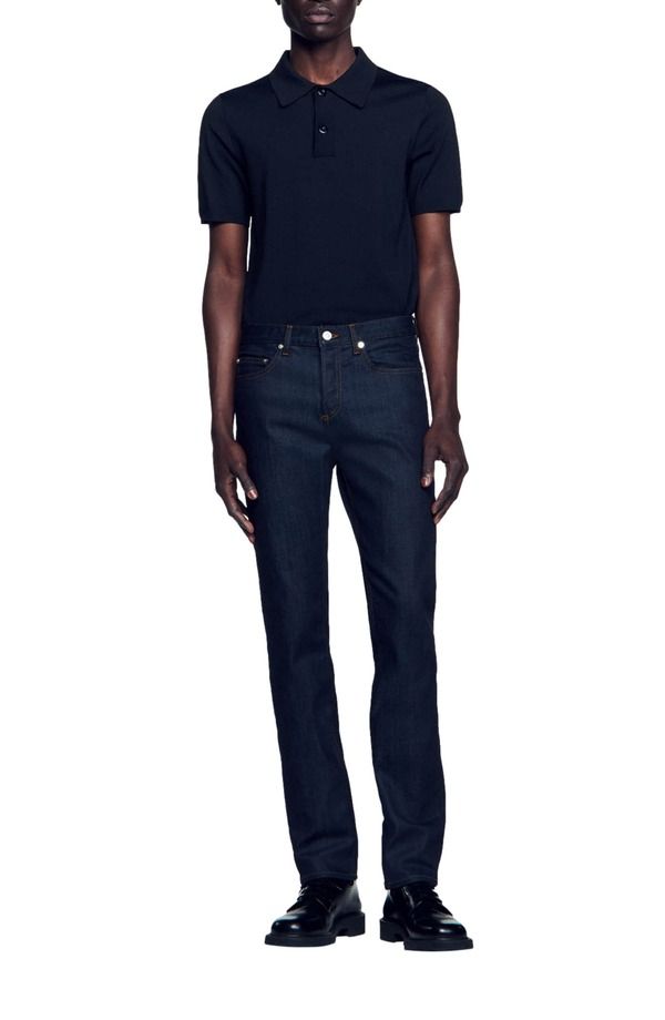 サンドロ メンズ ボトムス デニムパンツ ジーンズ SANDRO Raw jeans narrow cut RawDenim デニム