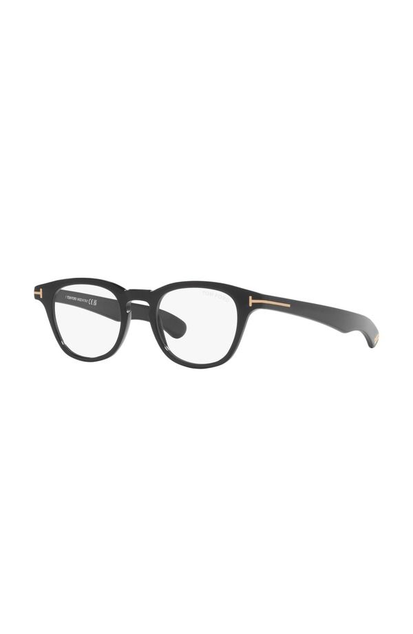 トム・フォード メンズ アクセサリー サングラス・アイウェア TOM FORD 47mm Round optical glasses Black ブラック