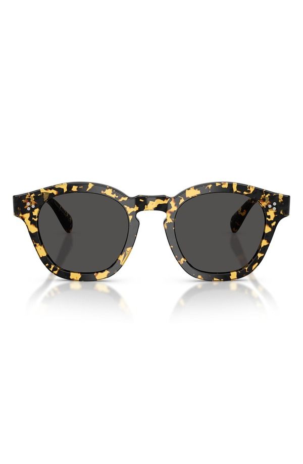 オリバーピープルズ メンズ アクセサリー サングラス・アイウェア Oliver Peoples Boudreau La 48mm Round Sunglasses Tokyo Tortoise Gre