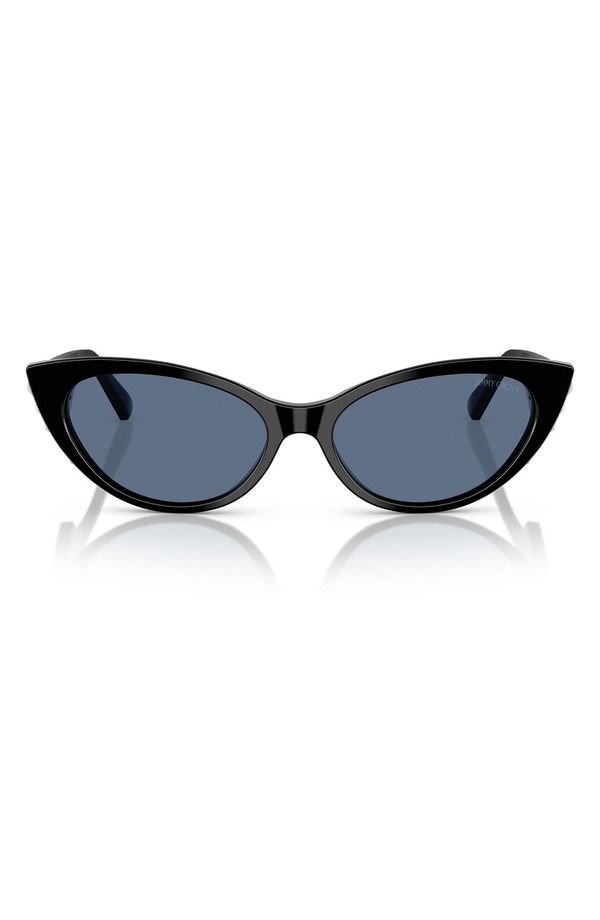 ジミーチュー メンズ アクセサリー サングラス・アイウェア Jimmy Choo 55mm Cat Eye Sunglasses Black Blue ブラック