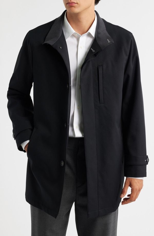 ハート シャフナー マルクス メンズ アウター ジャケット・ブルゾン コート Hart Schaffner Marx Colfax Waterproof Raincoat Black ブラック