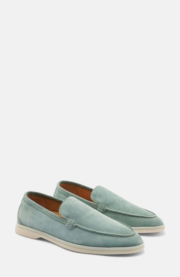 スカロッソ メンズ シューズ ローファー SCAROSSO Ludovico Loafersage Suede セージ