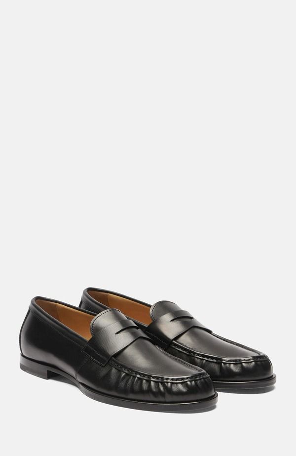 スカロッソ メンズ シューズ ローファー SCAROSSO Fred Loafers Black Calf ブラック