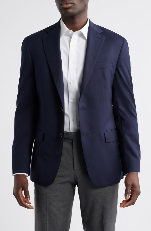ハート シャフナー マルクス メンズ アウター ジャケット・ブルゾン ウール ブレザー Hart Schaffner Marx Basic Streck Wool Blazer Navy ネイビー