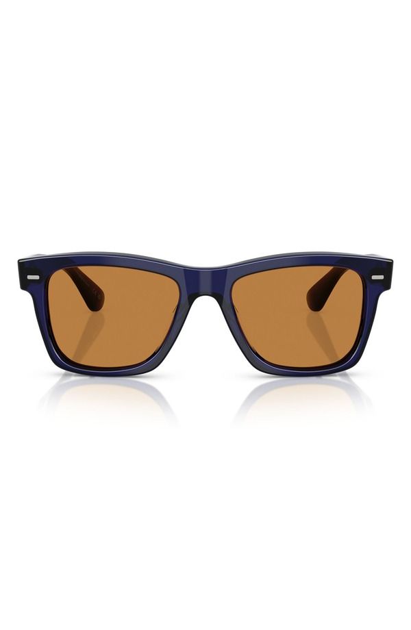 オリバーピープルズ メンズ アクセサリー サングラス・アイウェア Oliver Peoples Oliver Sun 54mm Pillow Sunglasses Denim Cognac デニム