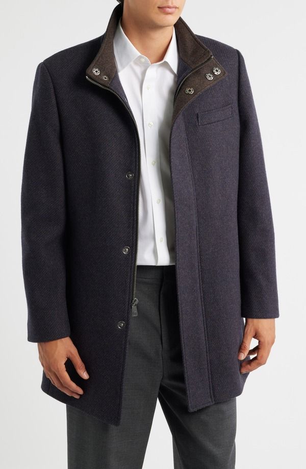 ハート シャフナー マルクス メンズ アウター ジャケット・ブルゾン ウール コート Hart Schaffner Marx Genoa Wool Blend Twill Coat Espresso
