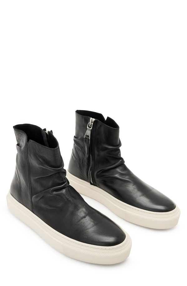 ジョンバルベイトス メンズ シューズ スニーカー John Varvatos 315 Reed High Top Sneaker Black ブラック