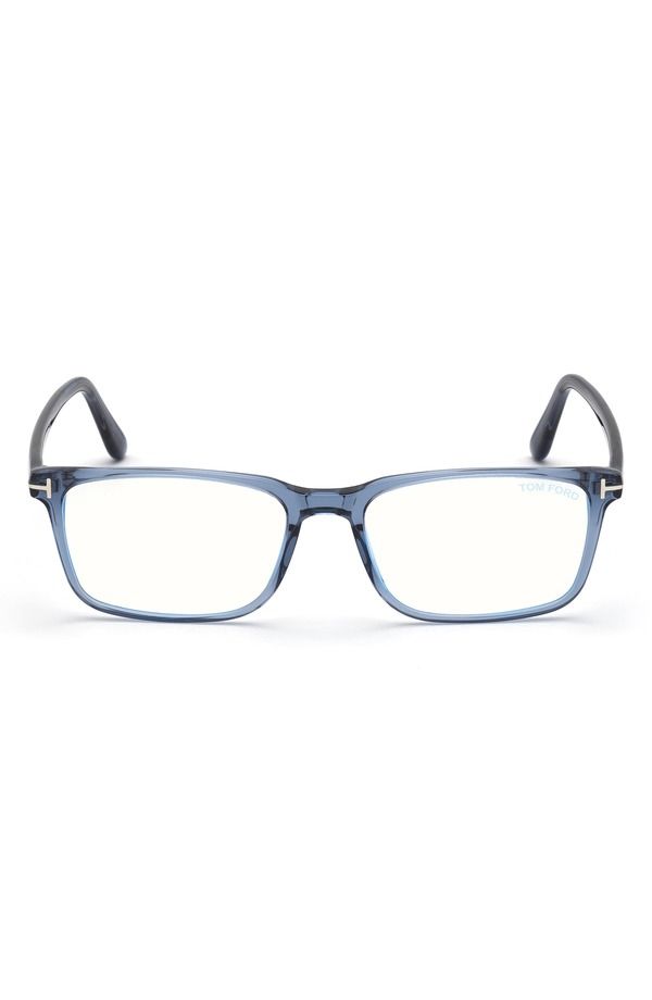 トム・フォード メンズ アクセサリー サングラス・アイウェア TOM FORD 56mm Rectangular Blue Light Blocking Optical Glasses Blue Pa 69,190円