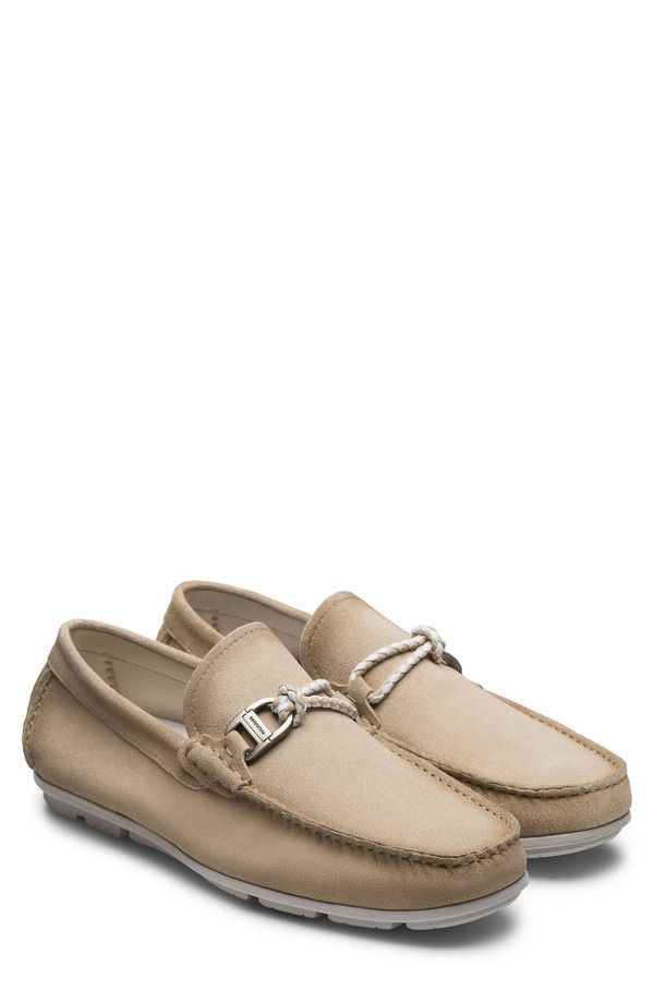 マグナーニ メンズ シューズ ローファー Magnanni Monterey Braid Bit Loafer Tierra Suede