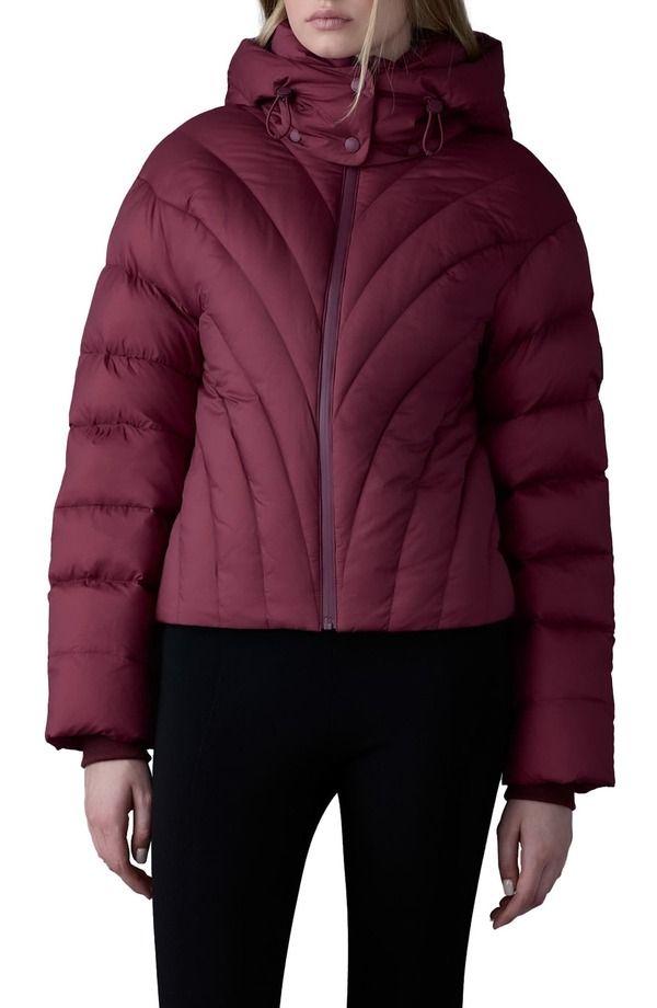 マッカージュ レディース アウター ジャケット・ブルゾン ダウン Mackage Hope 750 Fill Power Down Puffer Jacket Garnet