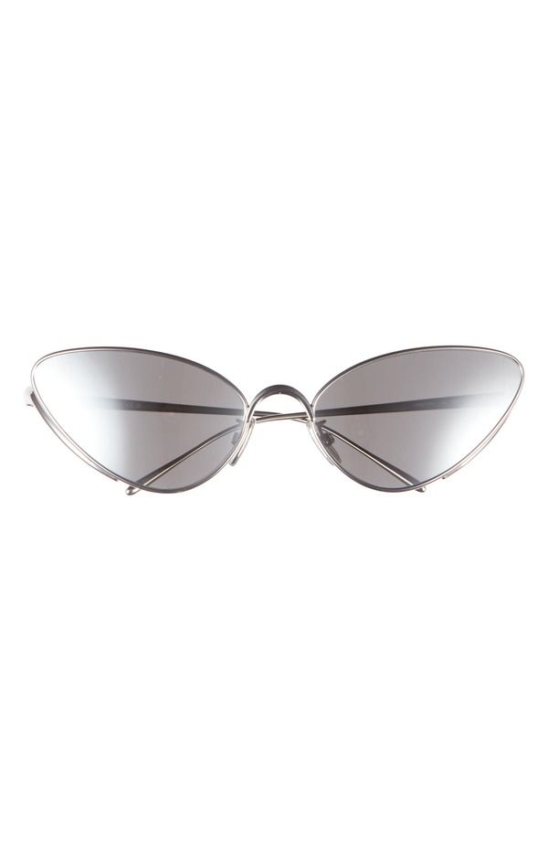 ロエベ レディース アクセサリー サングラス・アイウェア Loewe Signature 58mm Cat Eye Sunglasseshiny Palladium Smoke Mirror スモーク
