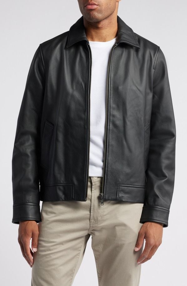 ロッドアンドグン メンズ アウター ジャケット・ブルゾン レザー Rodd Gunn Haymarket Leather Jacket Onyx