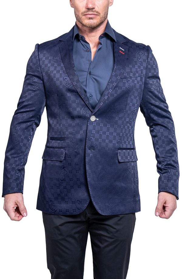 マセオ メンズ アウター ジャケット・ブルゾン ブレザー Maceoo Socratevo Ascension21 Blazer Blue ブルー