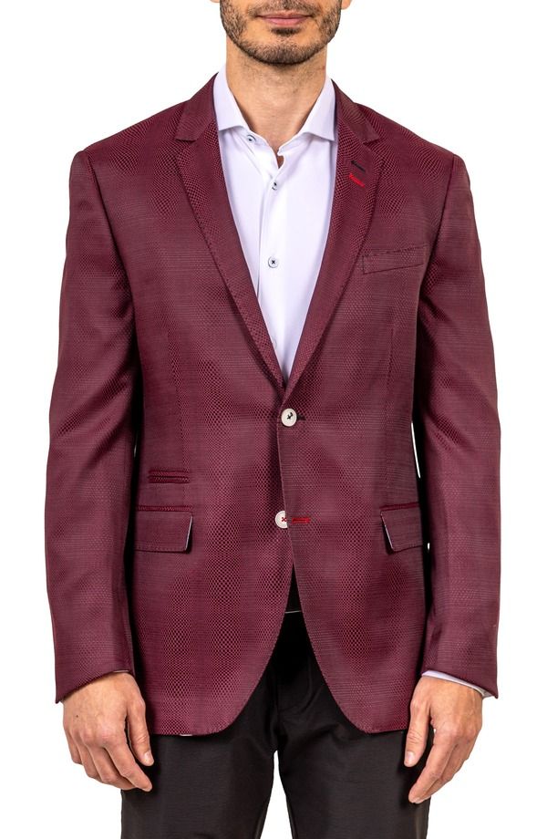 マセオ メンズ アウター ジャケット・ブルゾン コート Maceoo Socrate Ascension Sport Coat Red レッド