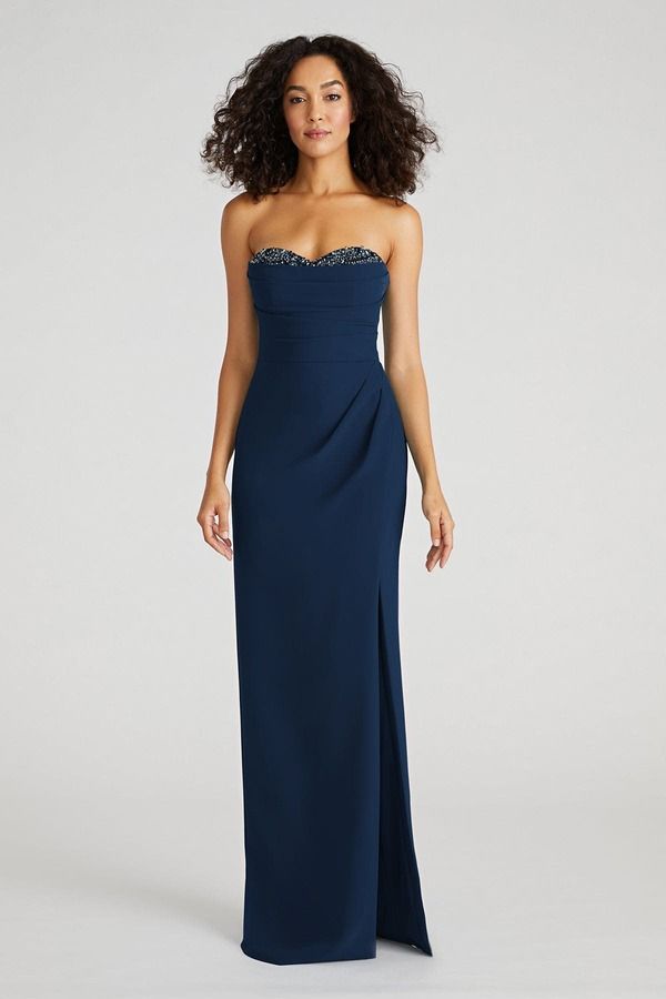 セイア レディース トップス ワンピーストラップレス Theianastasia Strapless Gownavy ネイビー