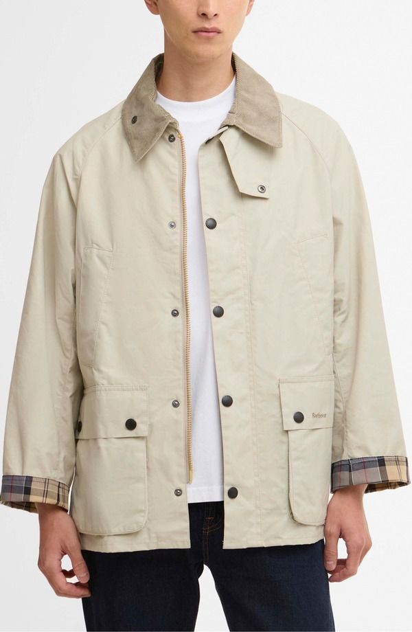 バブアー メンズ アウター ジャケット・ブルゾン コットン コート Barbour Bedale Coated Cotton Jacket Clay