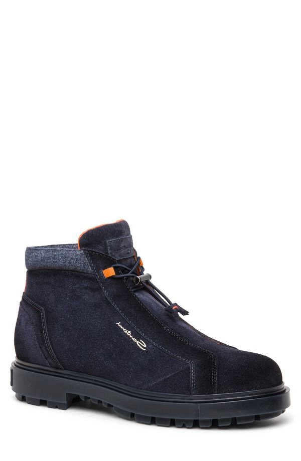 サントーニ メンズ シューズ ブーツ・レインブーツ Santoni Hiking Boot Blue ブルー