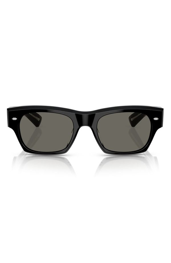 オリバーピープルズ レディース アクセサリー サングラス・アイウェア Oliver Peoples Kasdan 51mm Rectangular Sunglasses Black Carbon Gr