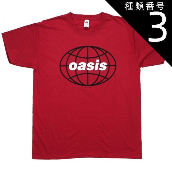 種類3：Large) Oasis / 1998 World Tour - South America Tee 1 (Red