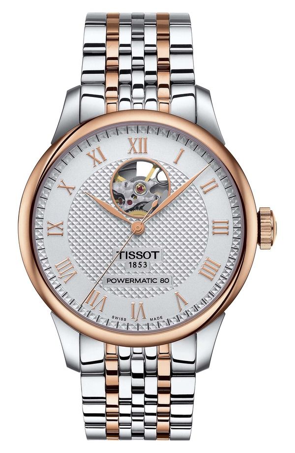 ティソット メンズ アクセサリー 腕時計 Tissot Le Locle Powermatic 80 Bracelet Watch 39mm Grey グレー