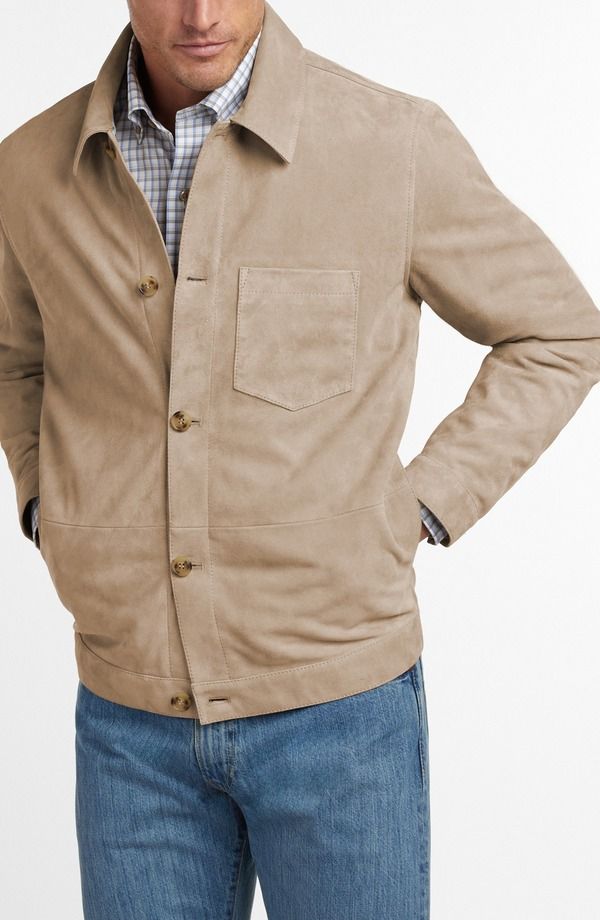 デイビッドドナヒュー メンズ アウター ジャケット・ブルゾン スエード Davidonahue City Suede Jacket Sandstone