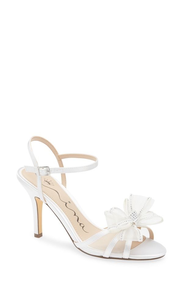 ニナ レディース シューズ ヒール サンダル アンクル Nina Vaydankle Strap Sandal White ホワイト