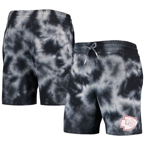 ニューエラ メンズ ボトムス ハーフパンツ・ショーツ ショートパンツ Mens New Era Blackansas City Chiefs TieDye Shorts Black ブラック