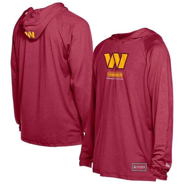 ニューエラ メンズ トップス Tシャツ パーカー Mens New Era Burgundy Washington Commanders Functional Fandom Hoodie Burgun