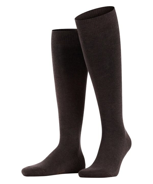 ファルケ メンズ アンダーウェア 靴下 Falke Family Knee High Socks Dark Brown ブラウン