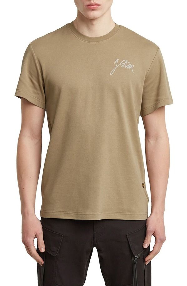 ジースター メンズ トップス Tシャツ コットン グラフィック GSTAR Script Organicotton Graphic TShirt Safari 14,686円