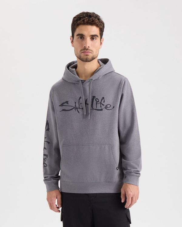 ソルトライフ メンズ アウター パーカー・スウェット Salt Life Voyage Hoodie Sleet Grey グレー