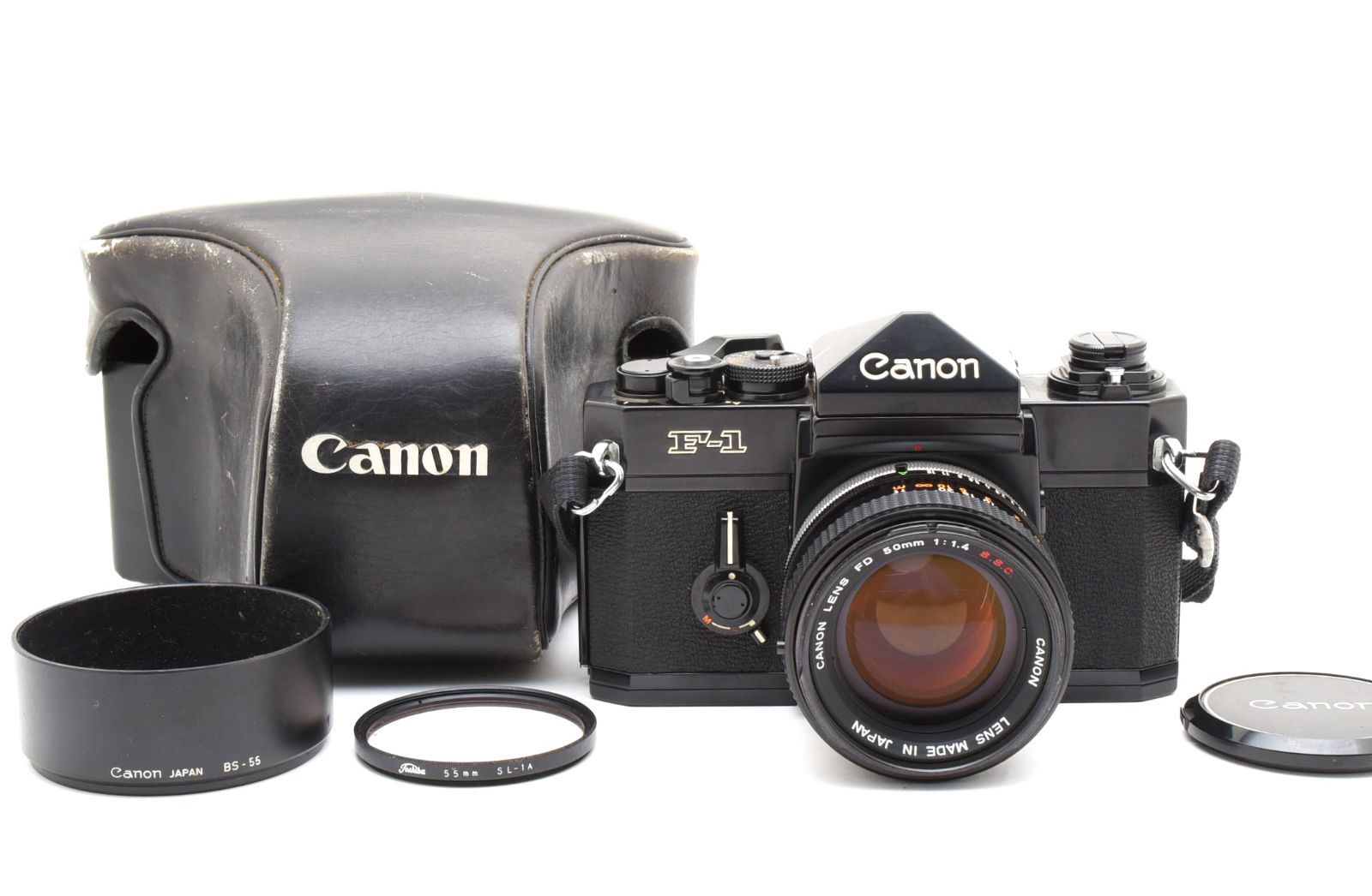 超美品 Canon F-1 フィルムカメラ FD 50mm f1.4 S.S.C.レンズ 動作確認済み ＃TK066