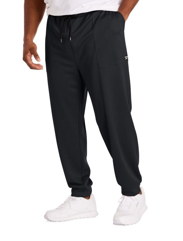 リーボック メンズ ボトムス カジュアルパンツ トール ジョガーパンツ Reebok Big Tall Birdseye Performance Textured Joggers Black ブラック 14,896円