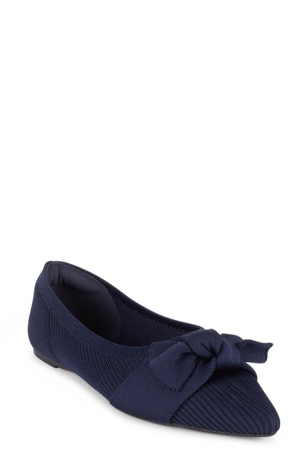 タハリ レディース シューズ パンプス Tahari Montserrat Pointed Toe Flat Navy ネイビー 16,186円