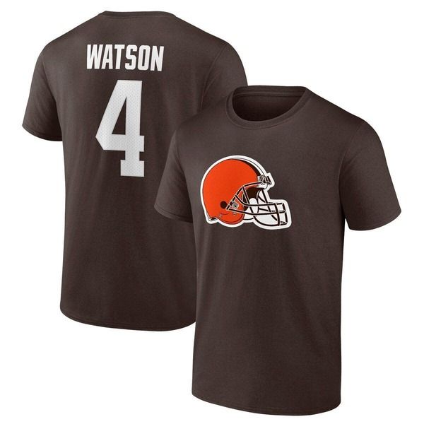 ファナティクス メンズ トップス Tシャツ Mens Fanatics Brandedeshaun Watson Brown Cleveland Browns Player Iconame Numbe