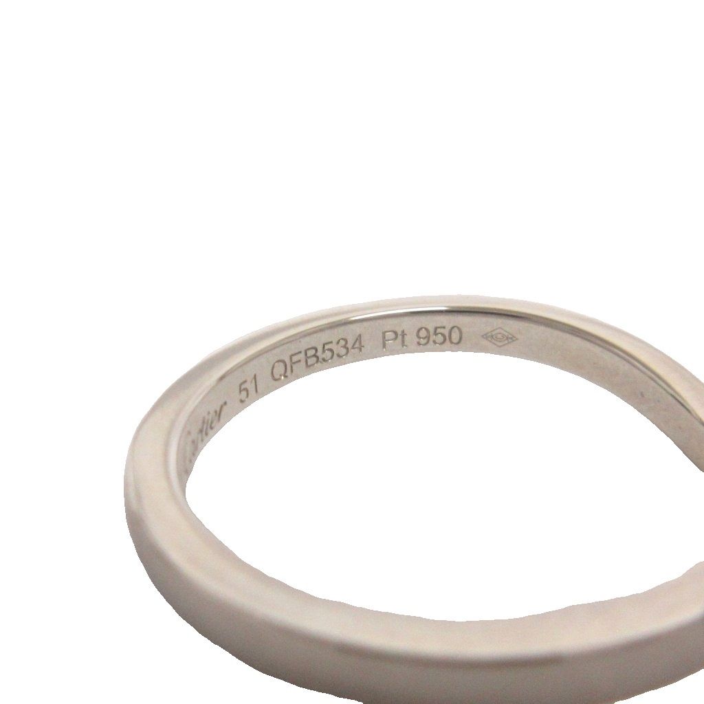カルティエ Cartier 美品 バレリーナ リング 指輪 ロゴ 刻印 PT950 
