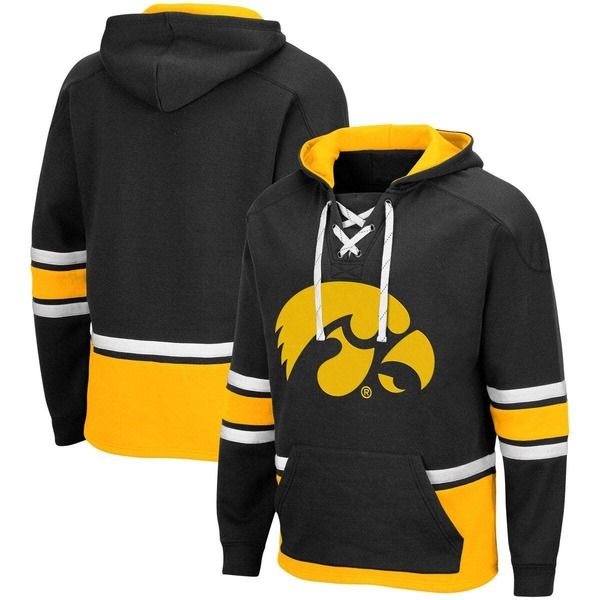 コロシアム メンズ アウター パーカー・スウェット レース Mens Colosseum Black Iowa Hawkeyes Lace Up 30 Pullover Hoodie Black ブラ 15,961円