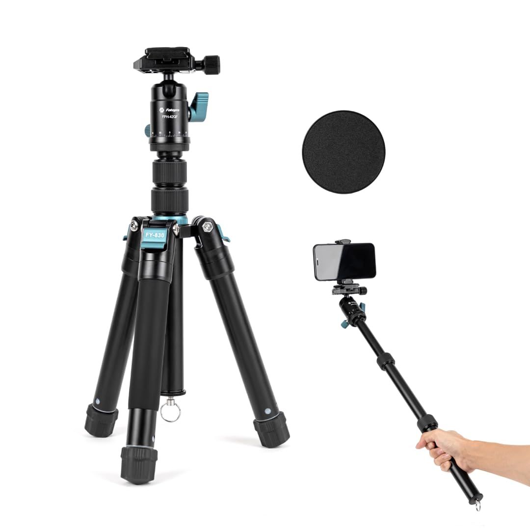 送料無料】Fotopro ミニ三脚 148cm 軽量コンパクト 旅行用 360度ボール