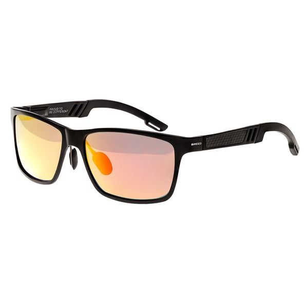 ブリード メンズ アクセサリー サングラス・アイウェア BREED Pyxis Titanium Polarized Sunglasses BlackRedYellow ブラック