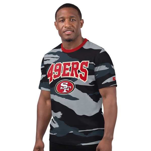 スターター メンズ トップス Tシャツ Menstarter Gray San Francisco 49ers Thursday Night Gridiron TShirt Camo グレー