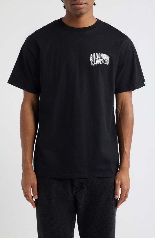 ビリオネアボーイズクラブ メンズ トップス Tシャツ ロゴ グラフィック Billionaire Boys Club Curve Logo Short Sleeve Graphic TShirt Bl