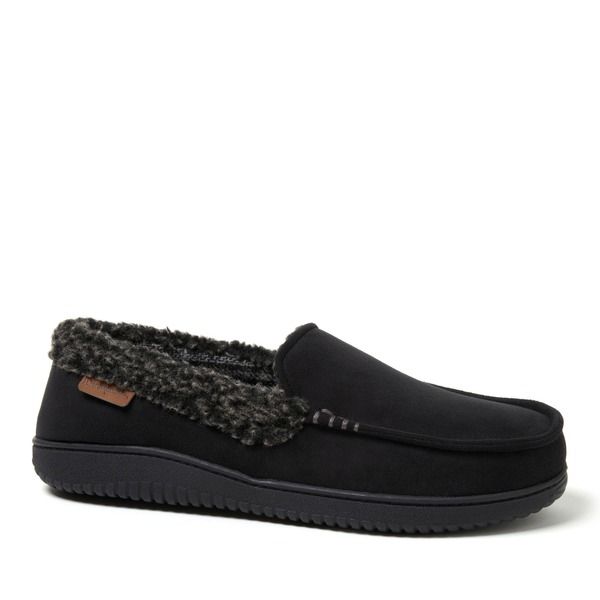ディアフォームズ メンズ シューズ サンダル スエード DEARFOAMS Alexander Microsuede Moccasin Slipper Black ブラック