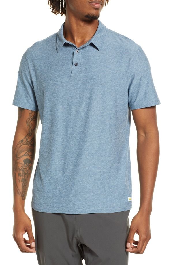 ビュオーリ メンズ トップス ポロシャツ Vuori Strato Tech Performance Polo Cloud Heather ヘザー