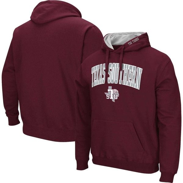 コロシアム メンズ アウター パーカー・スウェット ロゴ Mens Colosseumaroon Texasouthern Tigers Arch Logo 30 Pullover Hoodie Ma