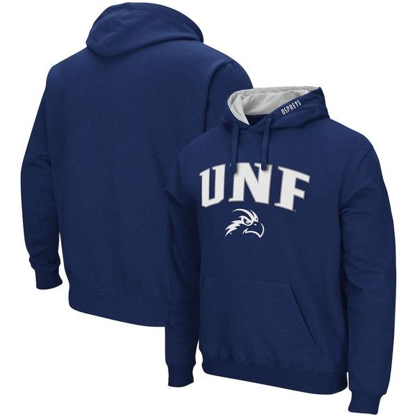 コロシアム メンズ アウター パーカー・スウェット ロゴ Mens Colosseum Navy UNF Ospreys Arch and Logo Pullover Hoodie Navy ネイビー 12,074円